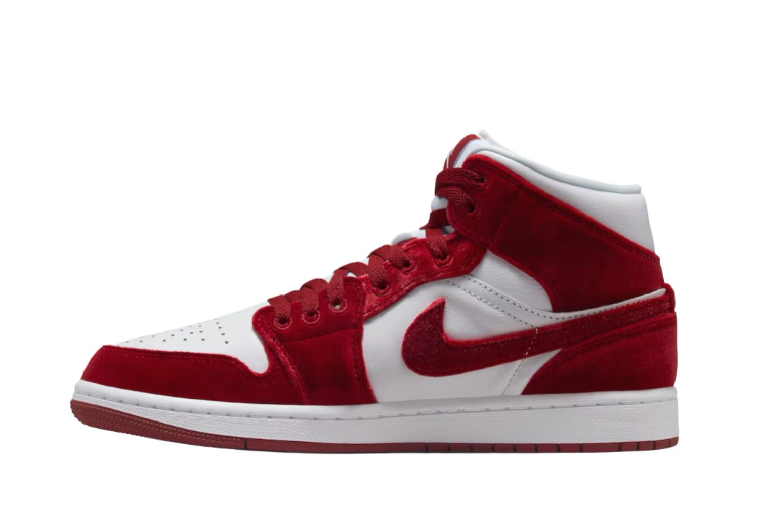 Tênis Air Jordan 1 Mid SE Red Velvet Vermelho