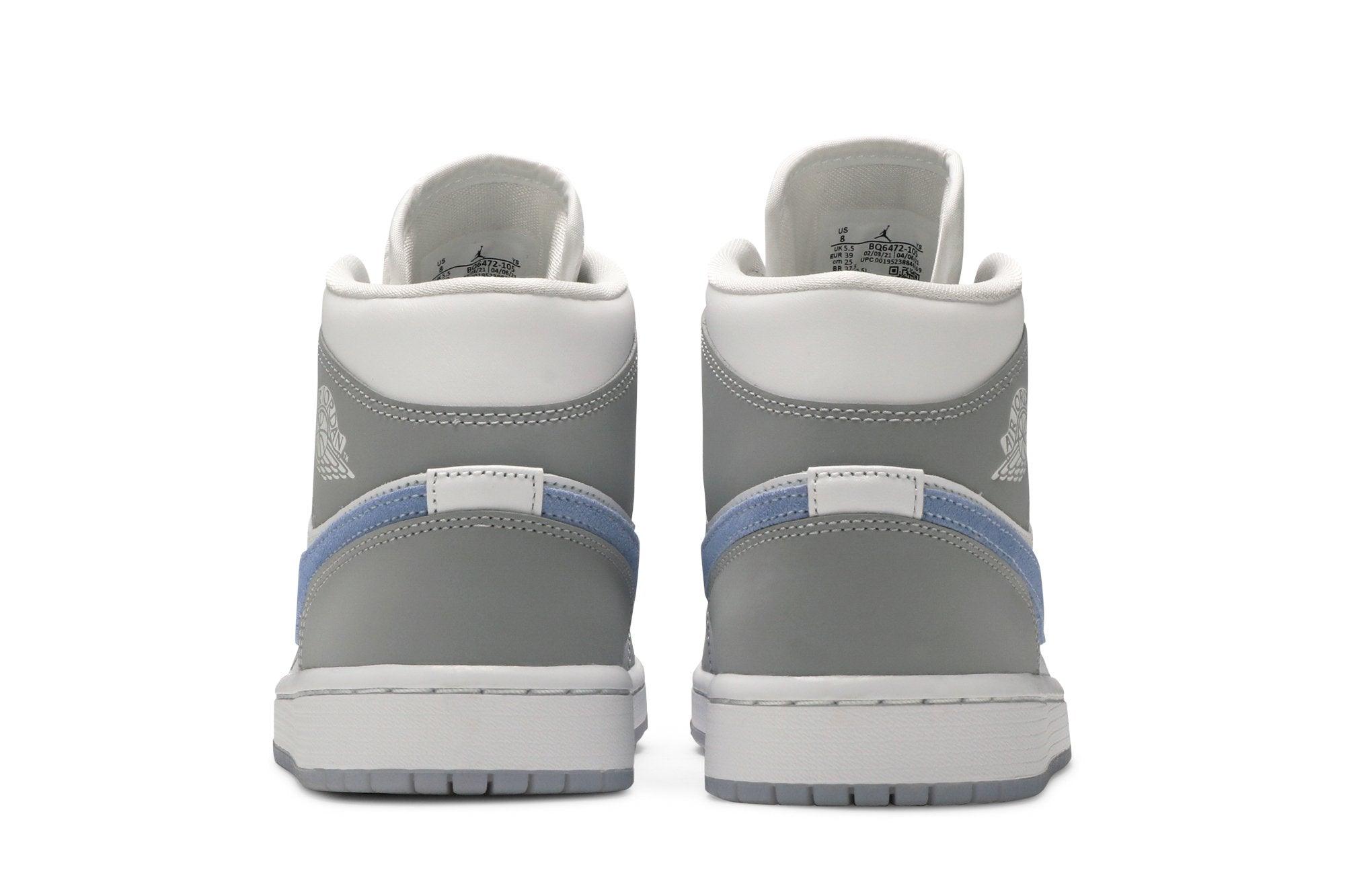 Tênis Air Jordan 1 Mid Wolf Grey Cinza
