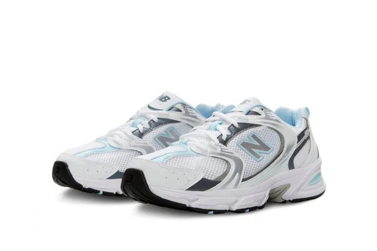 Tênis New Balance 530 White Light Crome Blue Branco