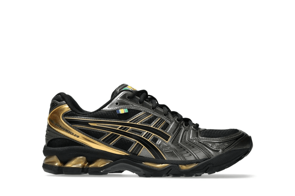 Tênis Asics Gel-Kayano 14 x Senna Black Gold Preto