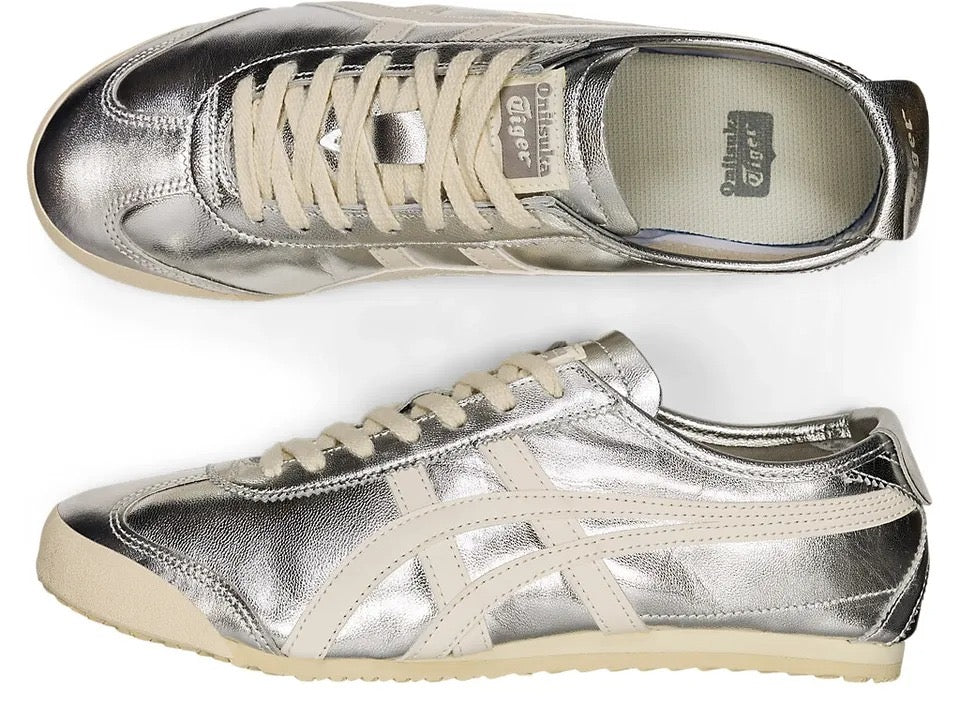 Tênis Onitsuka Tiger Mexico 66 Chrome Silver Prata